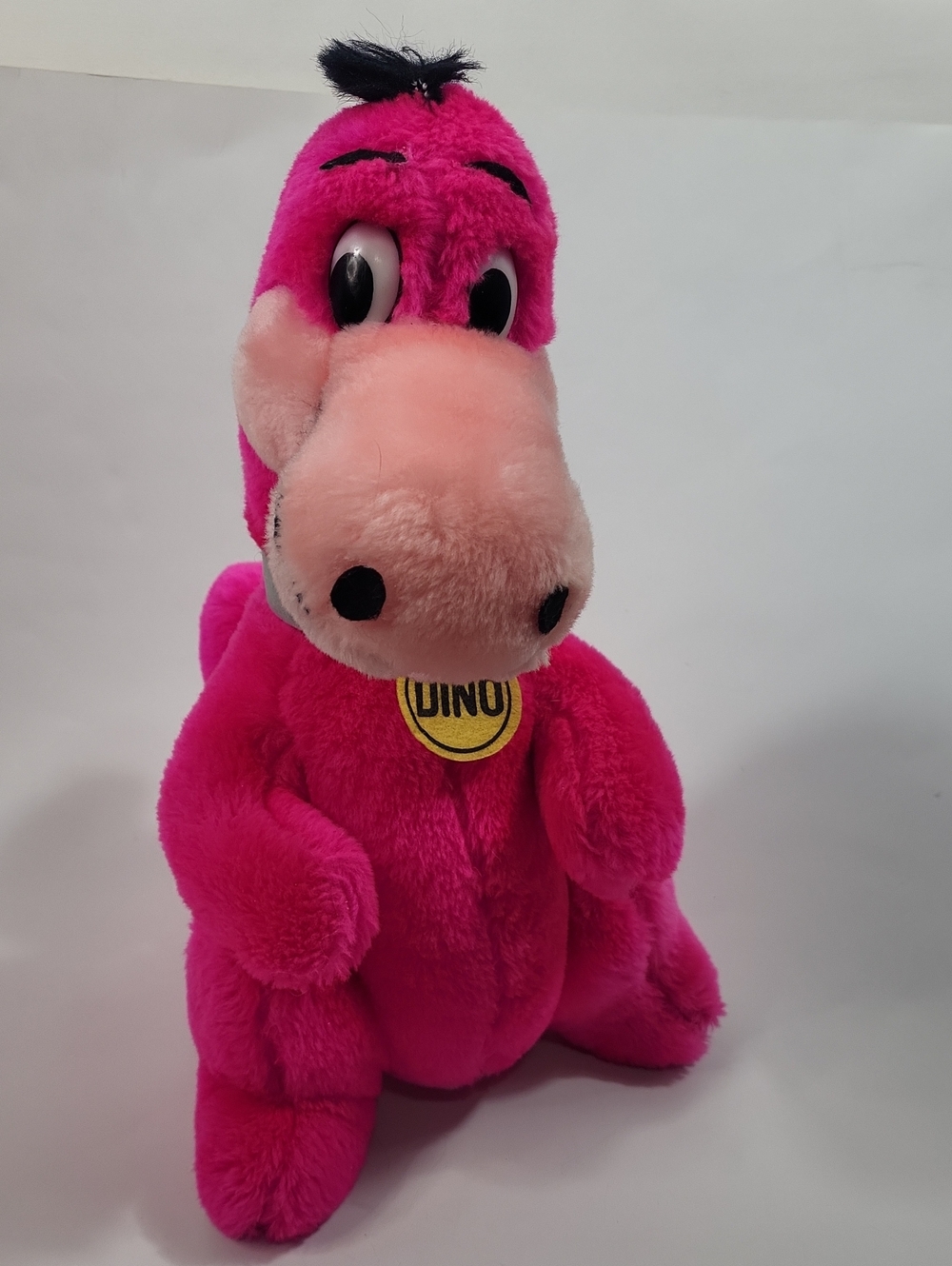 Vintage 1980 Flintstones Dino Plush Toy 13"